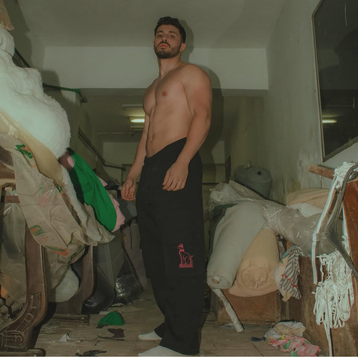 Black sweatpants