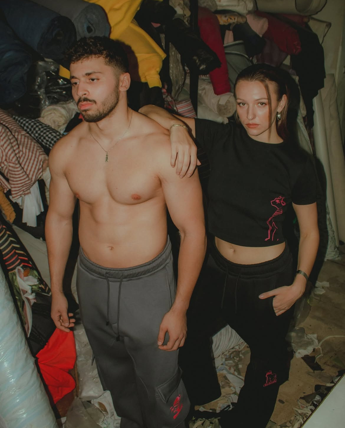 Black sweatpants
