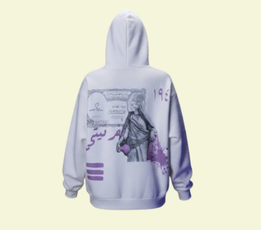 Nefertiti white hoodie