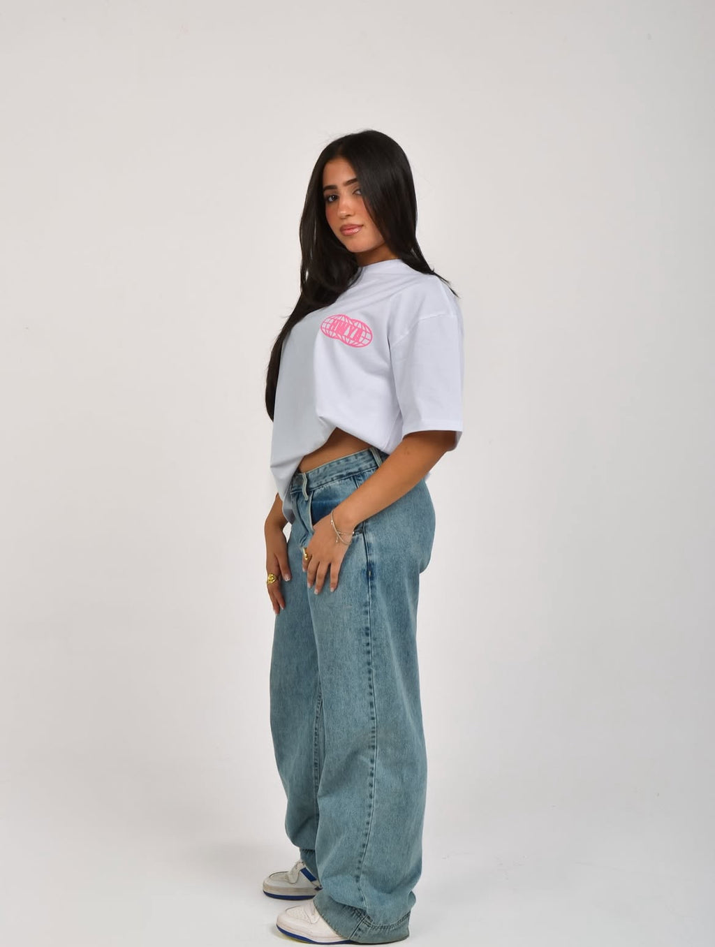 TAHREER-white T-shirt